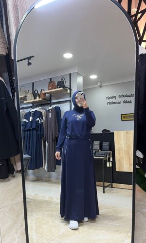 CAMELYA LACİVERT ETEKLİ TAKIM