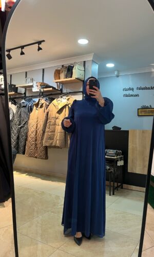224619 SADE ELBİSE MAVİ