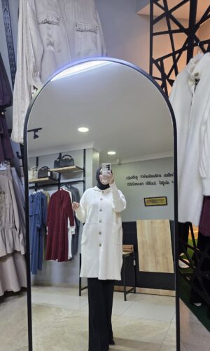 ANGORA HIRKA KAPŞONLU BEYAZ